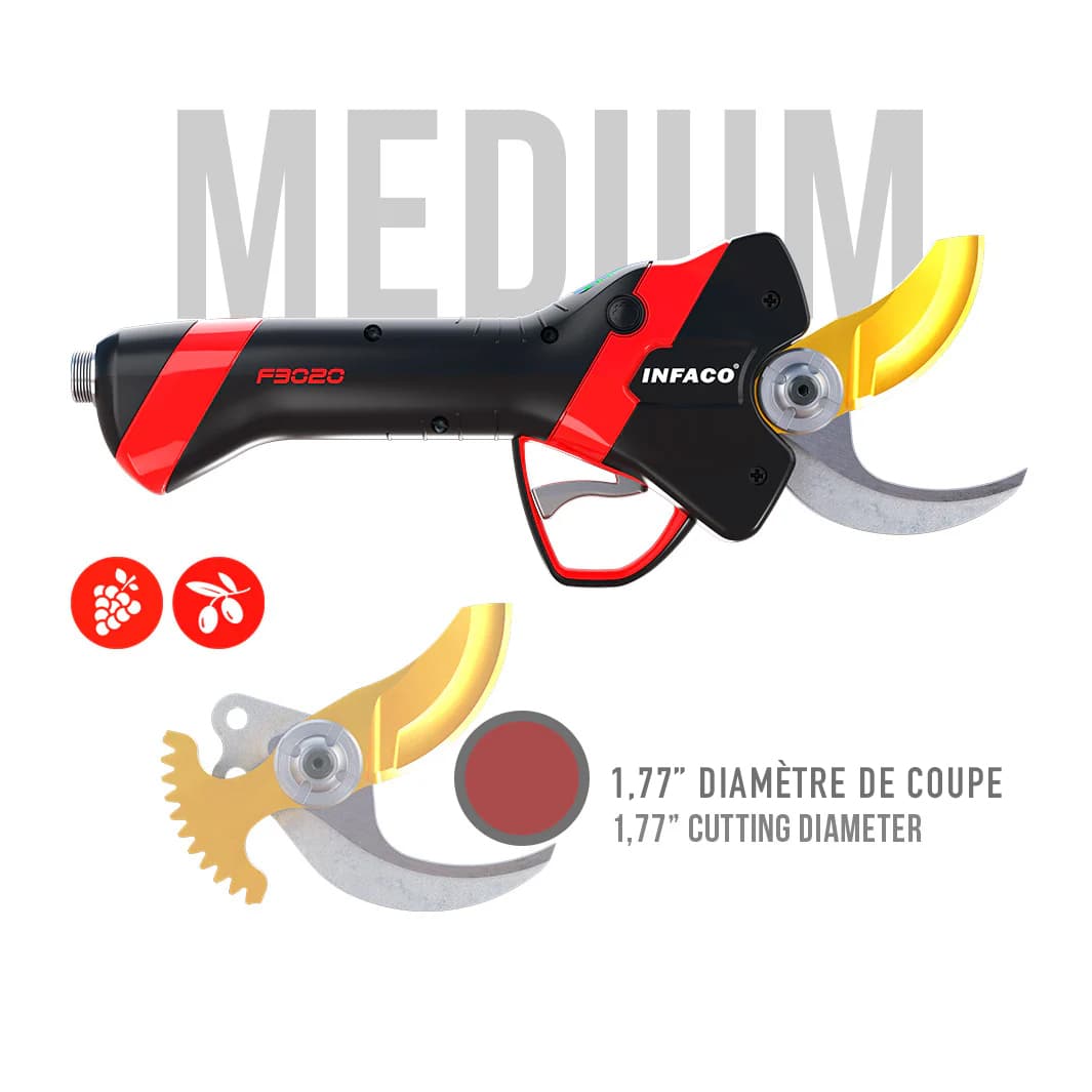 ENSEMBLE SECATEUR INFACO F3020 MEDIUM