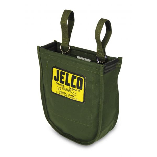 SAC À BOULON EN CANEVAS VERT DE JELCO