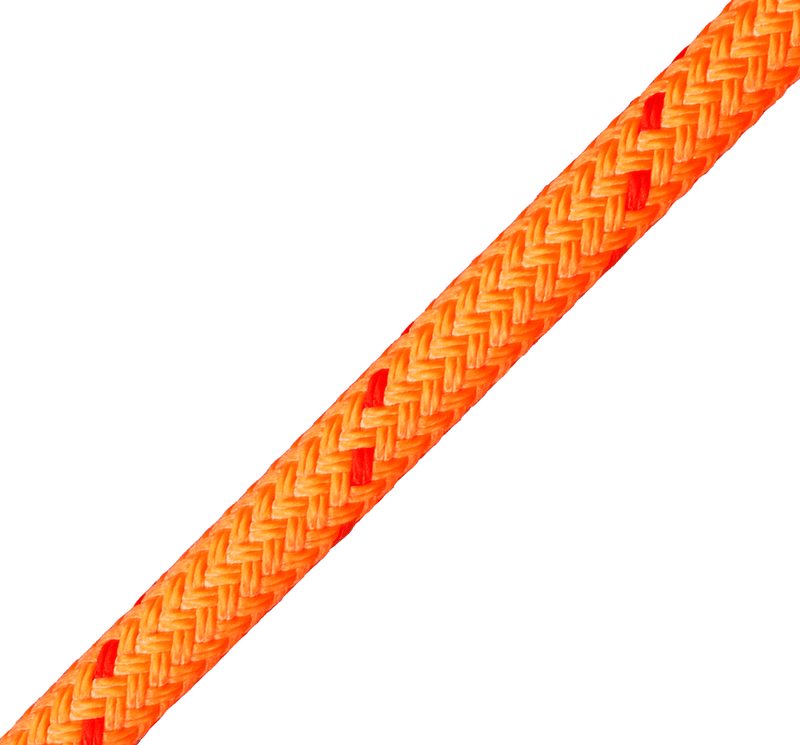 PORTLAND ROPE ORANGE & RED - 16mm